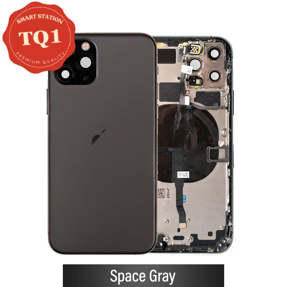 Rear Housing with Small Parts for iPhone 11 Pro -Space Gray
