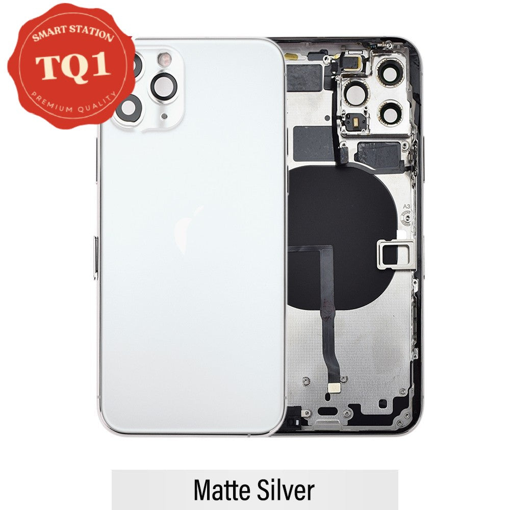 Rear Housing with Small Parts for iPhone 11 Pro -Matte Silver
