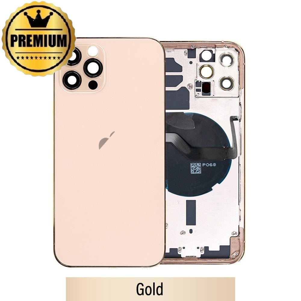 Rear Housing with Small Parts for iPhone 12 Pro -Gold