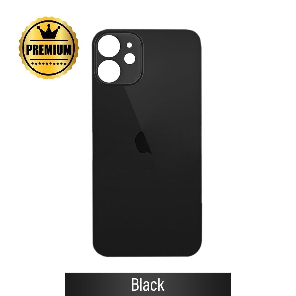Rear Glass Replacement for iPhone 12 MINI - Black