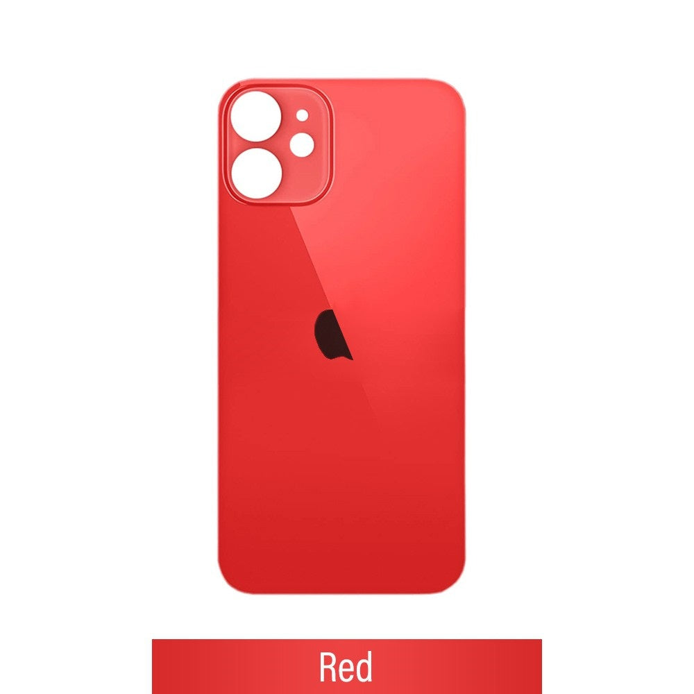 Rear Glass Replacement for iPhone 12 MINI (Camera Frame Aseembly by Factory)- Red