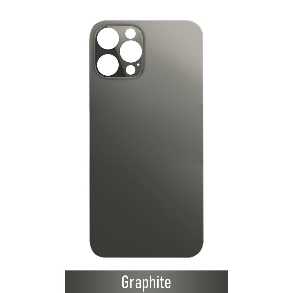 Rear Glass Replacement for iPhone 12 Pro Max (Camera Frame Aseembly by Factory)- Graphite