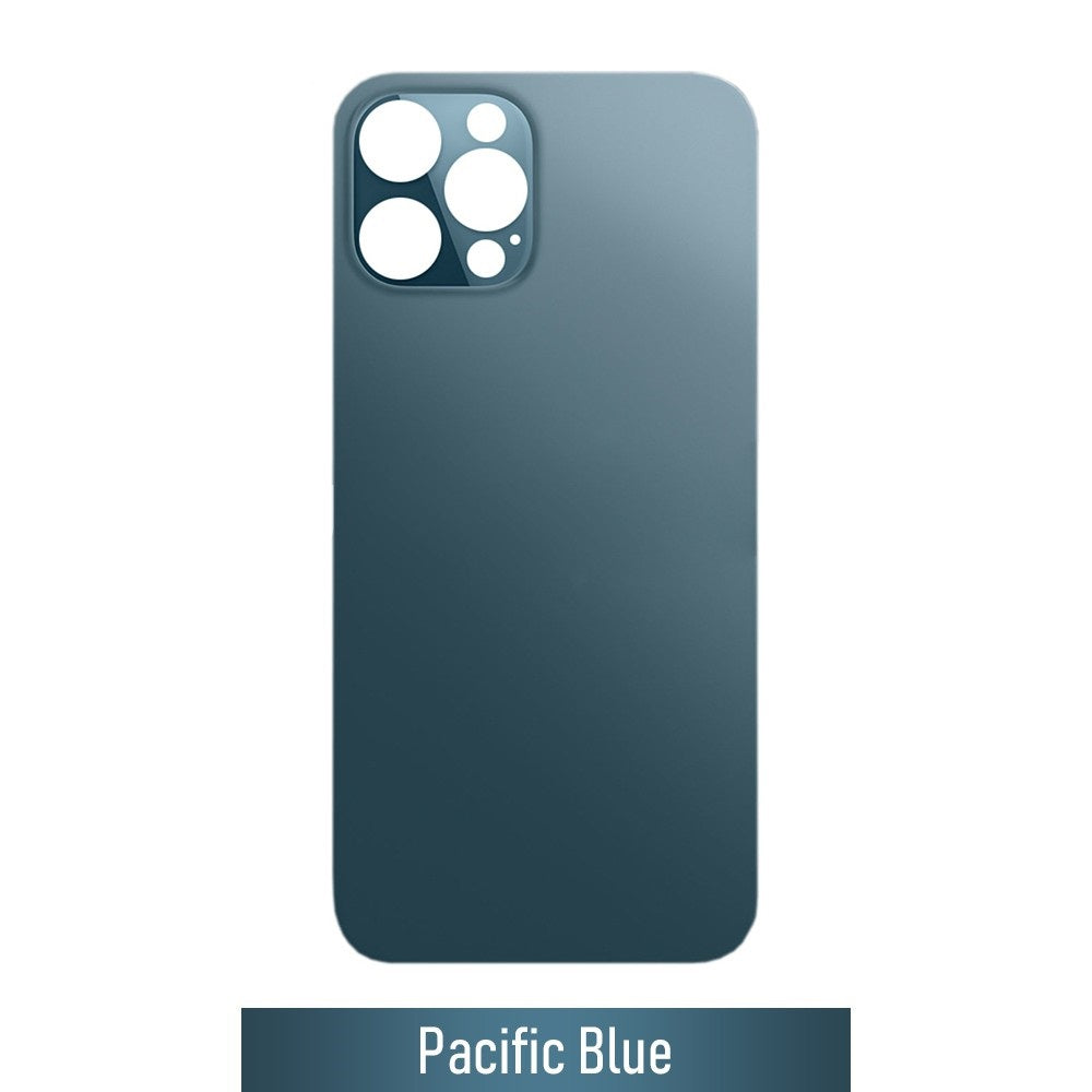 Rear Glass Replacement for iPhone 12 Pro Max (Camera Frame Aseembly by Factory)- Pacific Blue