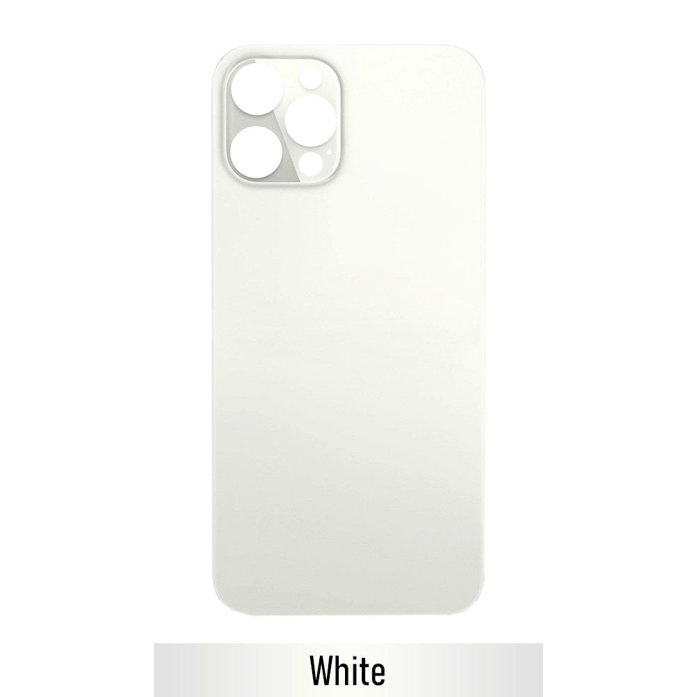 Rear Glass Replacement for iPhone 12 Pro Max (Camera Frame Aseembly by Factory)- White