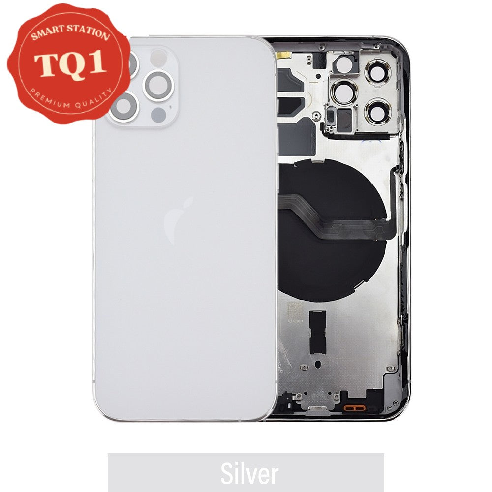 Rear Housing with Small Parts for iPhone 12 Pro -Silver