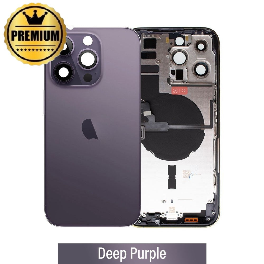 Rear Housing with Small Parts for iPhone 14 Pro Max - Deep Purple