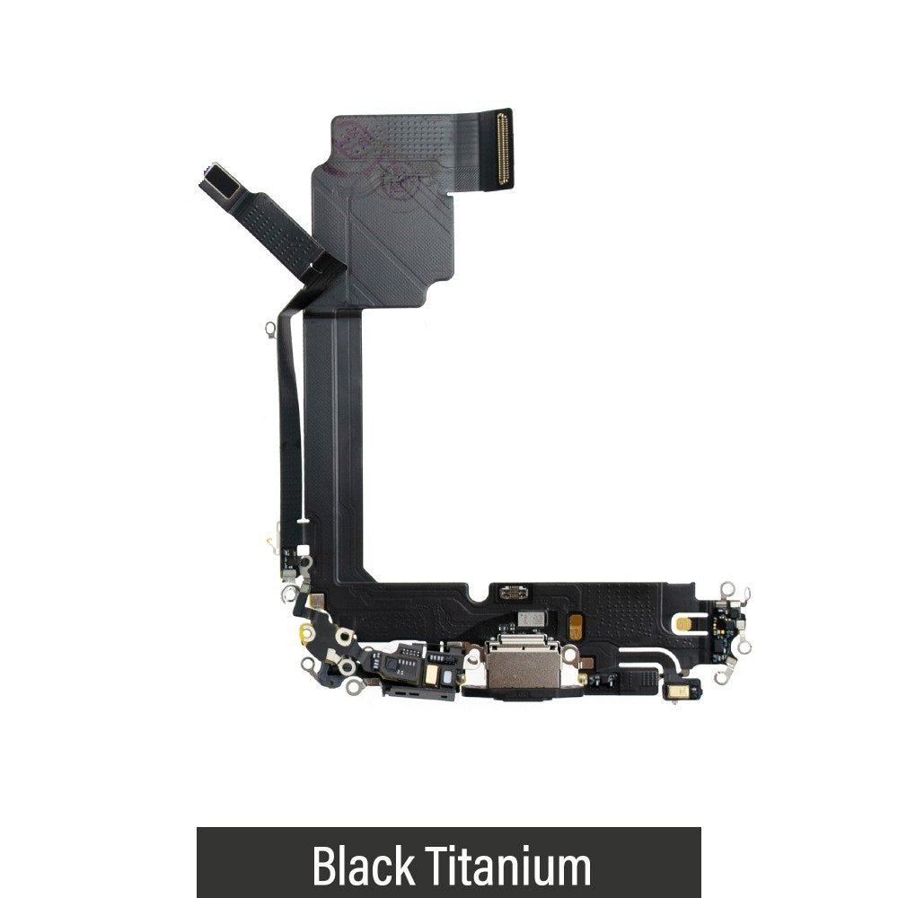 {
"Original": "Charging Port for iPhone 15 Pro Max - Black Titanium"
}
