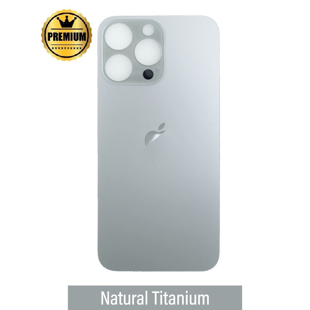 Rear Glass Replacement for iPhone 15 Pro-Natural Titanium