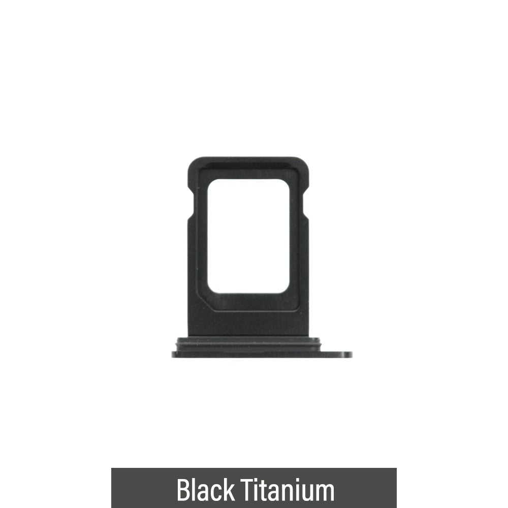 Single SIM Card Tray for iPhone 15 Pro / 15 Pro Max-Black