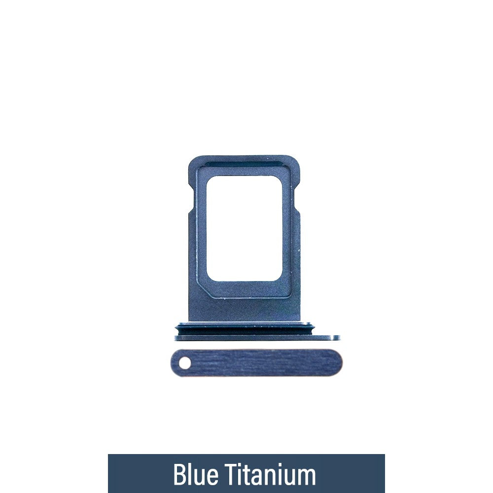 Single SIM Card Tray for iPhone 15 Pro / 15 Pro Max-Blue Titanium