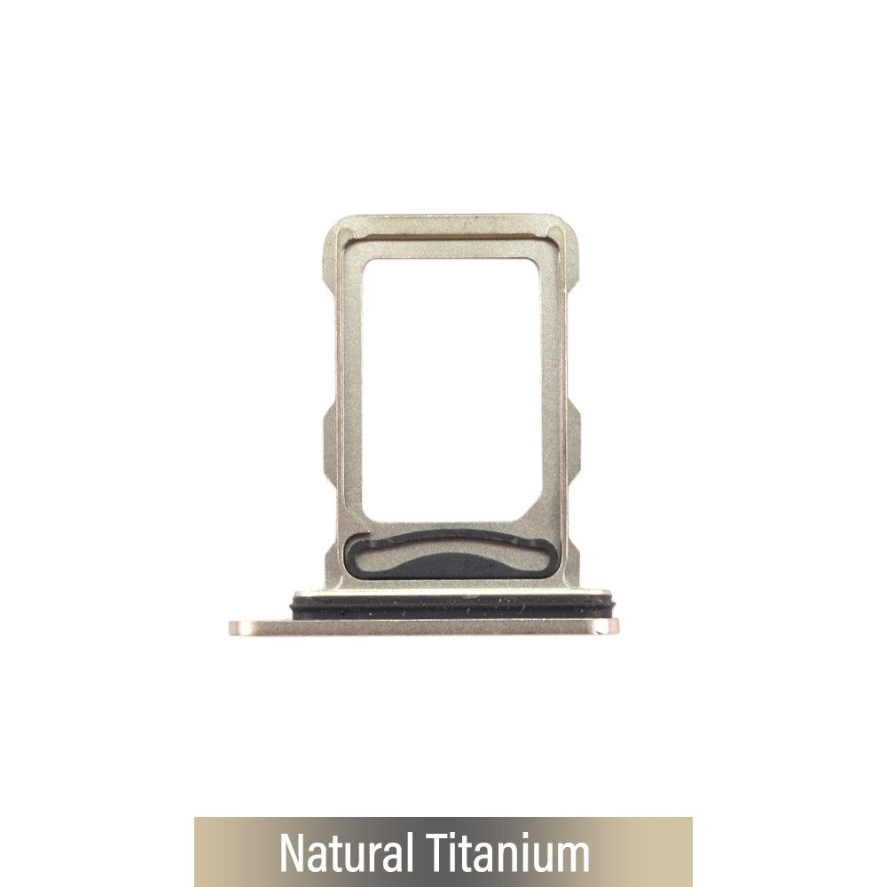 Dual SIM Card Tray for iPhone 16 Pro / 16 Pro Max-Natural Titanium(Compatible with Single SIM Phones and Dual SIM Phones)