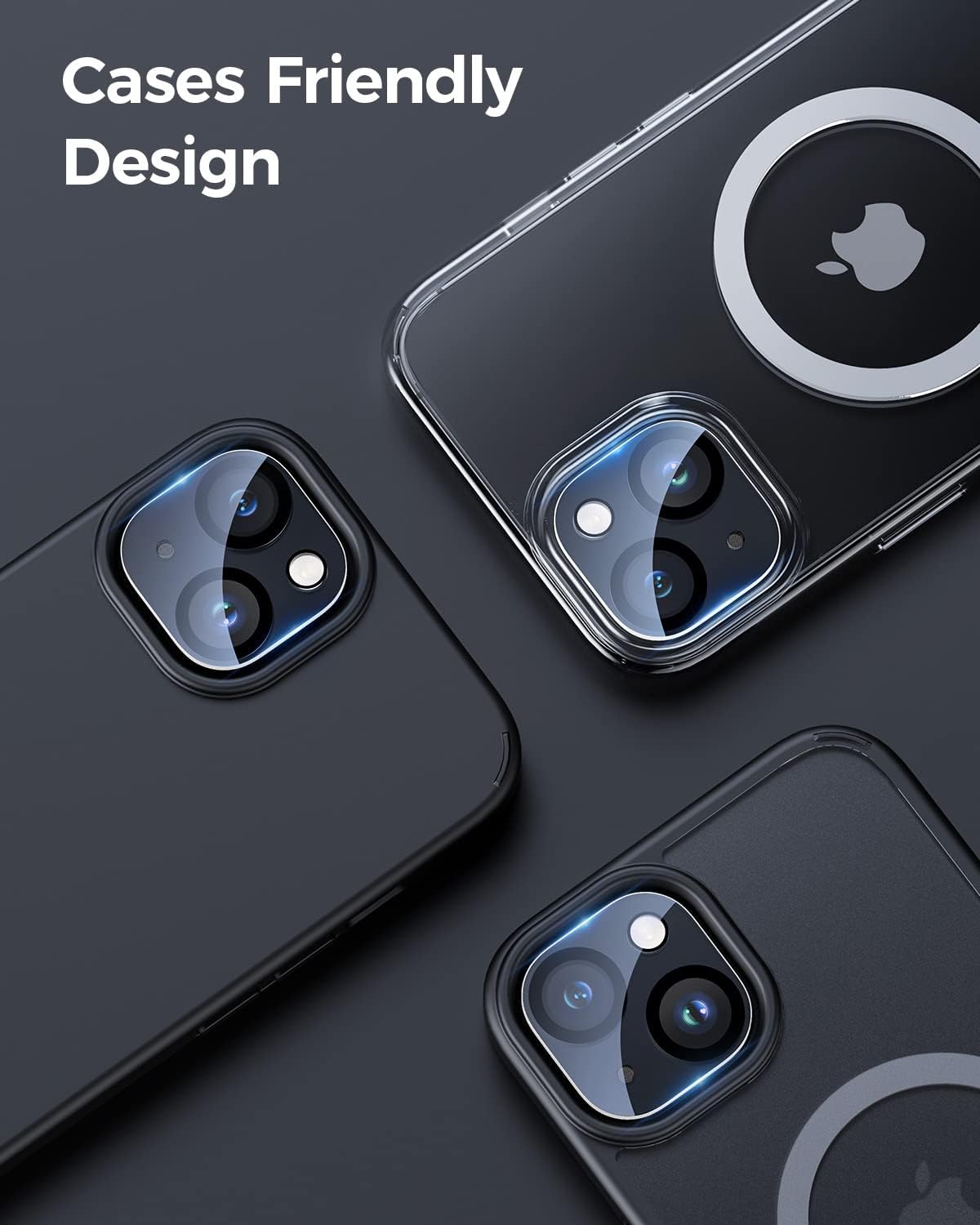 Camera Lens Protector For iPhone 15 / 15 Plus Back Lens Shield (Tempered Glass)