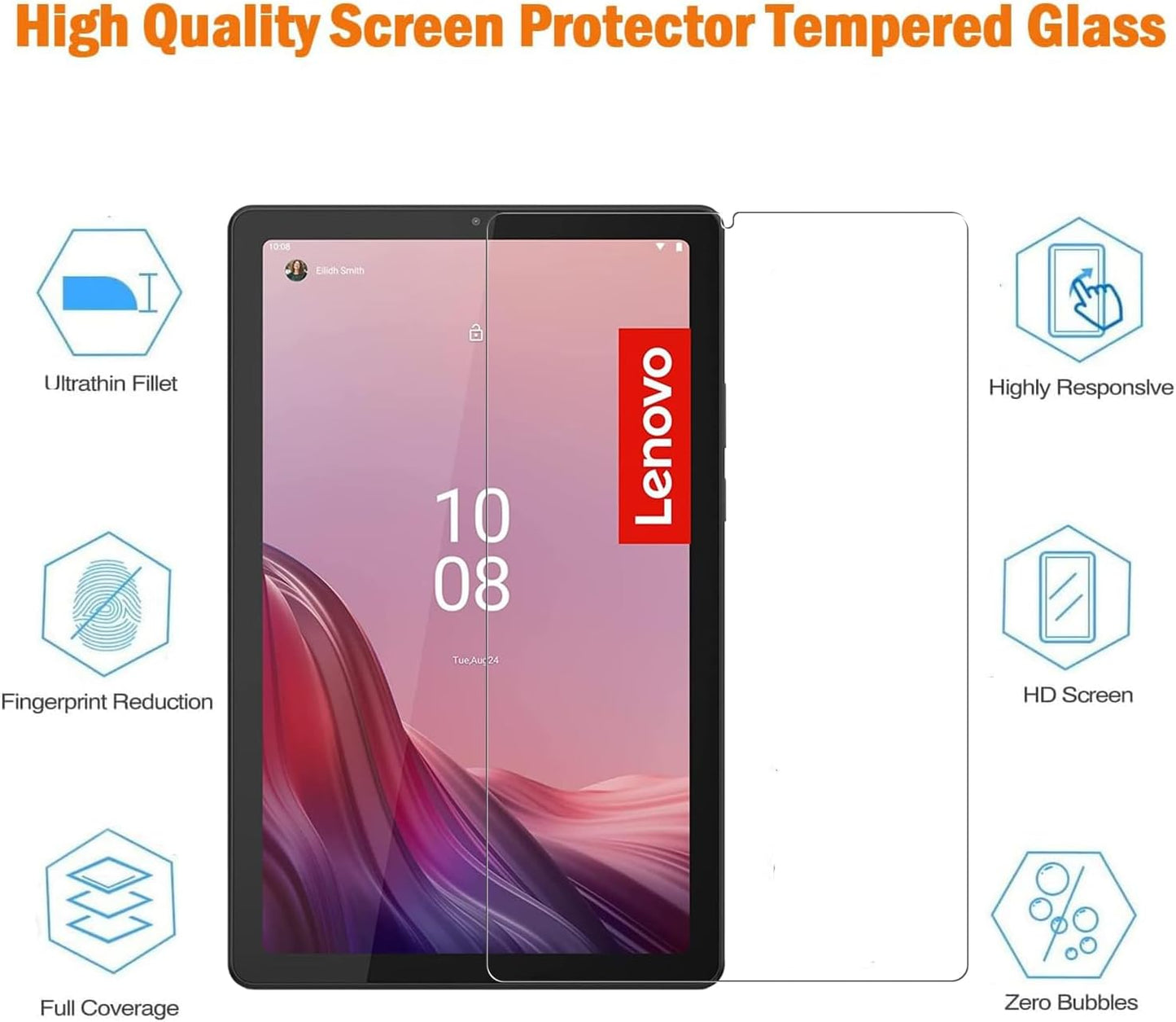 Premium Tempered Glass Screen Protector for Lenovo Tablet
