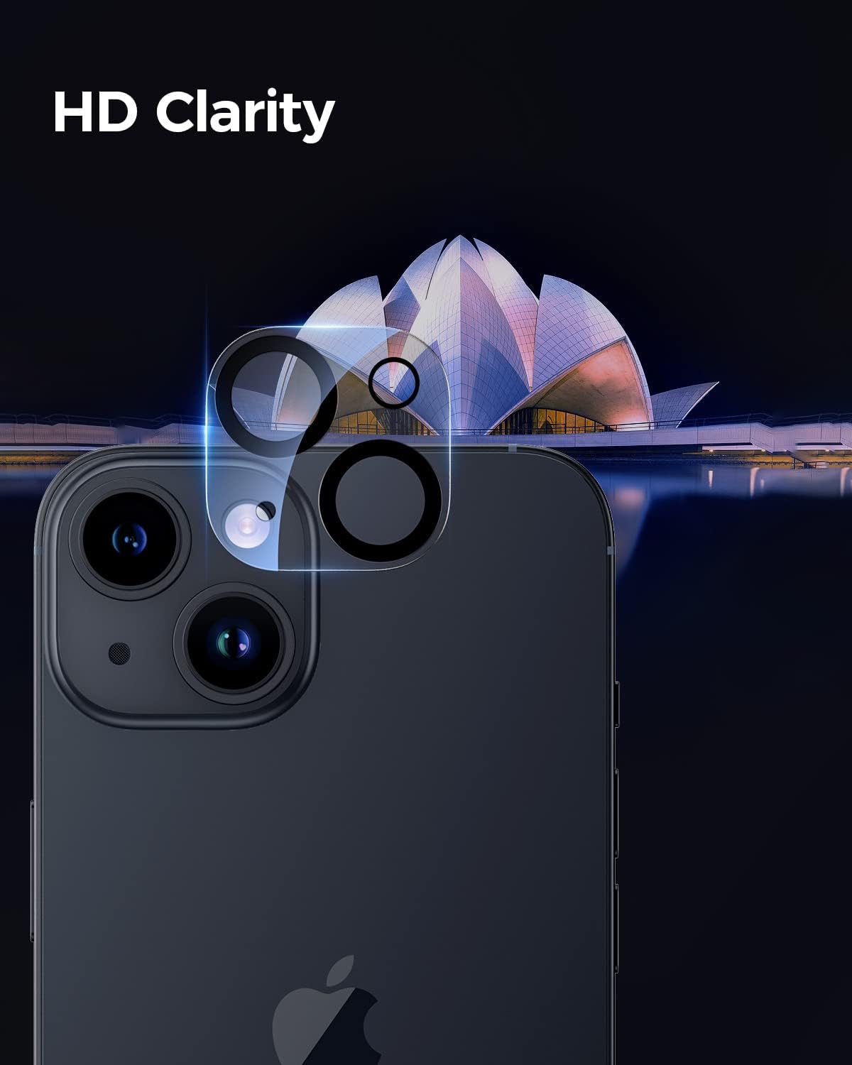 Camera Lens Protector For iPhone 15 / 15 Plus Back Lens Shield (Tempered Glass)