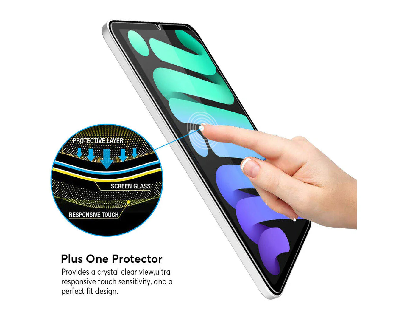Screen Protector For iPad Mini 7(8.3",2024,A17 Pro)/ Mini 6 (8.3",2021)