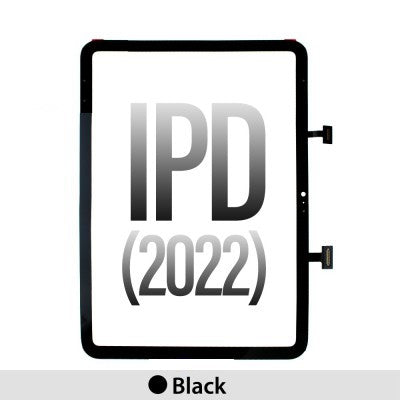 Touch Screen Digitizer with IC Connector for iPad 10 (2022) Black (Tesa Tape Installed)