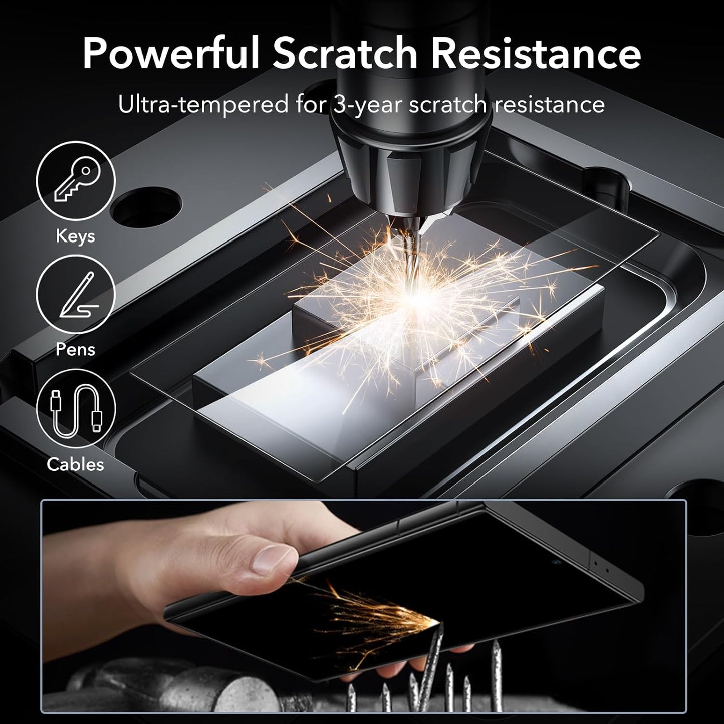 S24 Ultra Screen Protector 2.5D Clear Tempered Glass For Samsung Galaxy