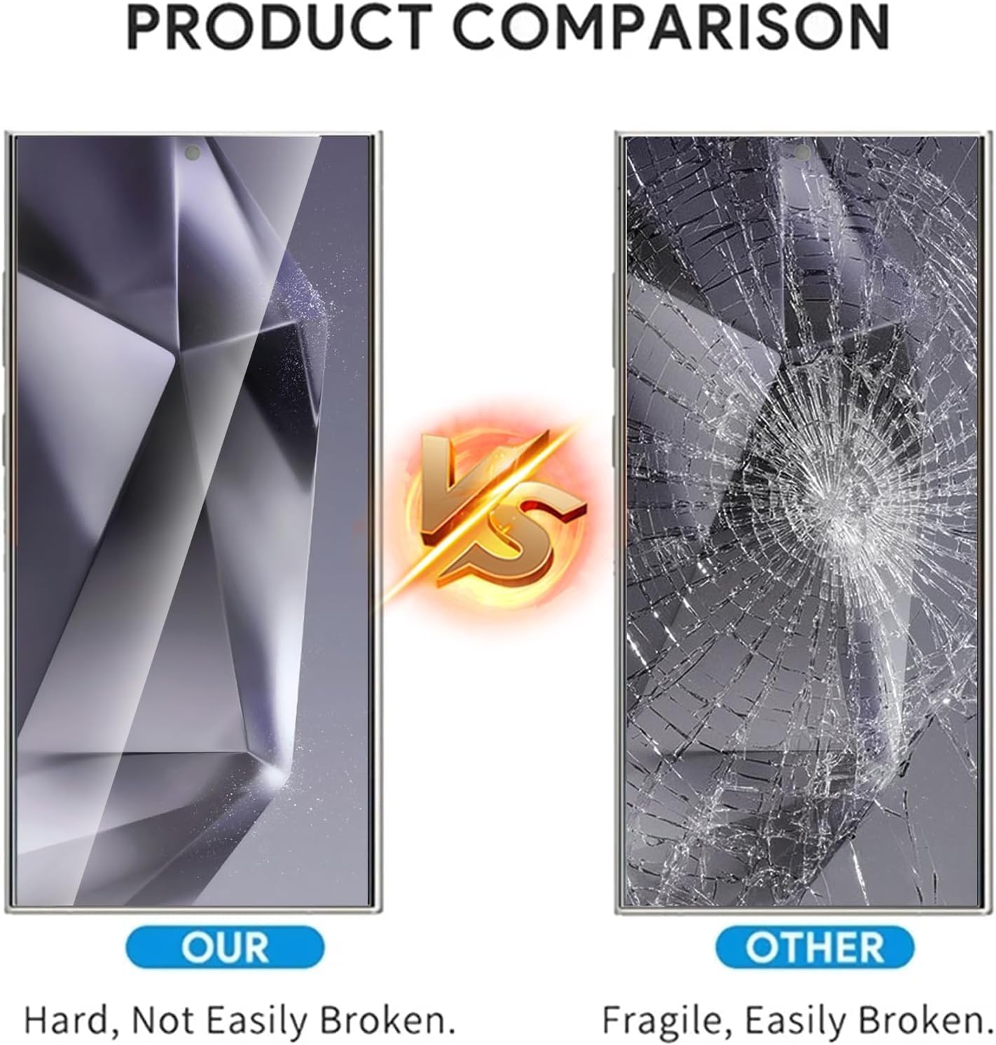 S24 Plus / S25 Plus Screen Protector 2.5D Clear Tempered Glass For Samsung Galaxy