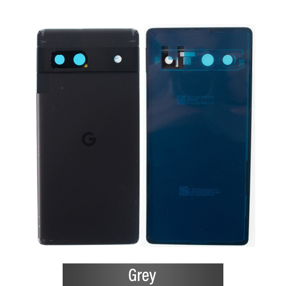Rear Cover Glass for Google Pixel 7A-Grey (Camera lens & Cam Frame not included)