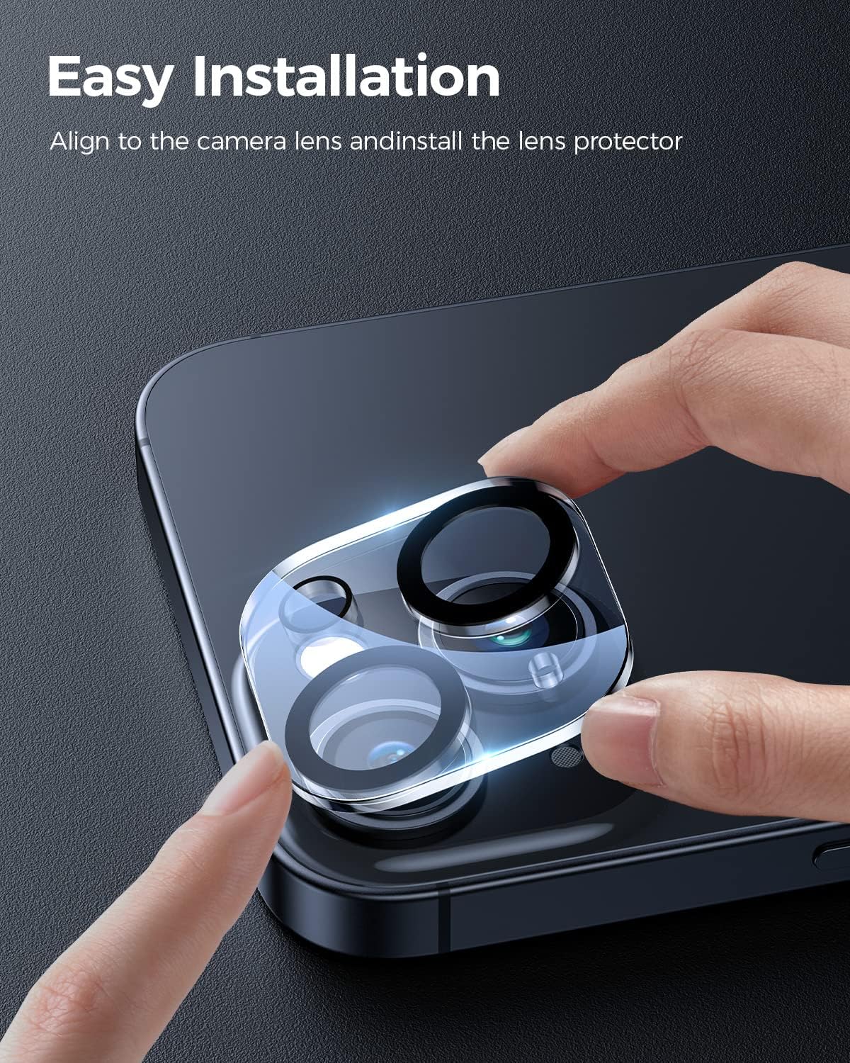 Camera Lens Protector For iPhone 15 / 15 Plus Back Lens Shield (Tempered Glass)