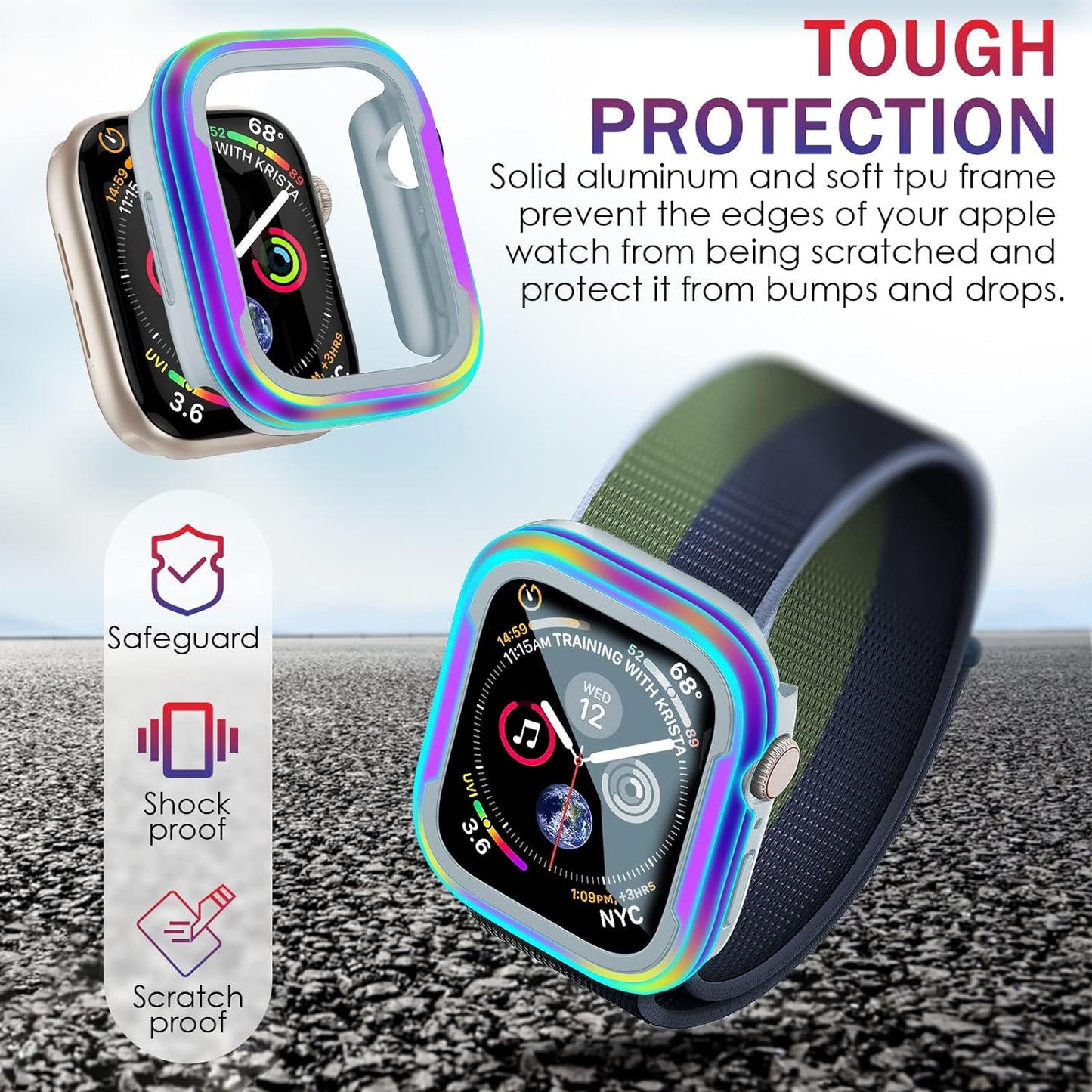 Aluminum Alloy Frame Case/Rainbow Case For Apple Watch