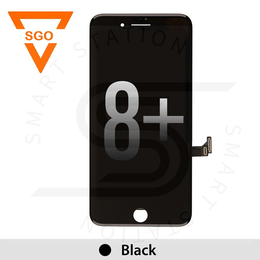 iPhone 8 Plus LCD BLACK (Back Plate Installed)