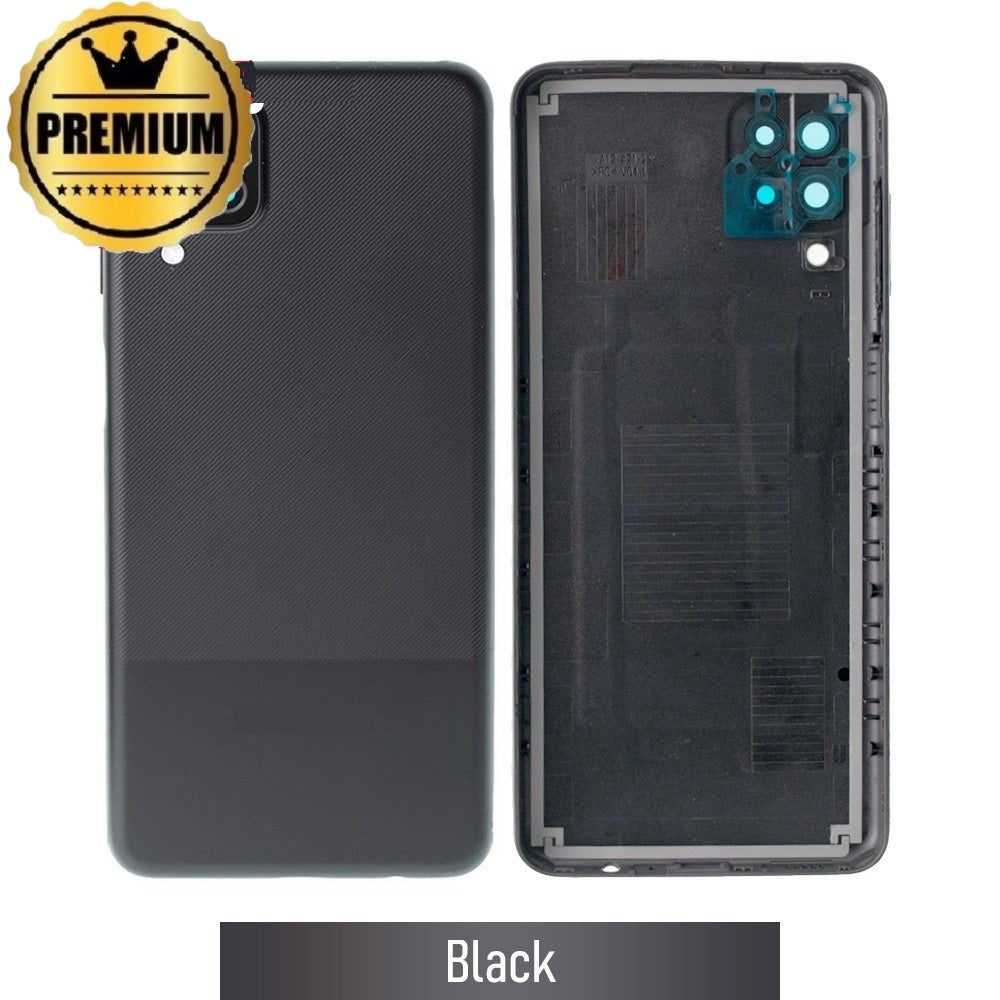Rear Cover Glass For Samsung Galaxy A12 A125F-Black