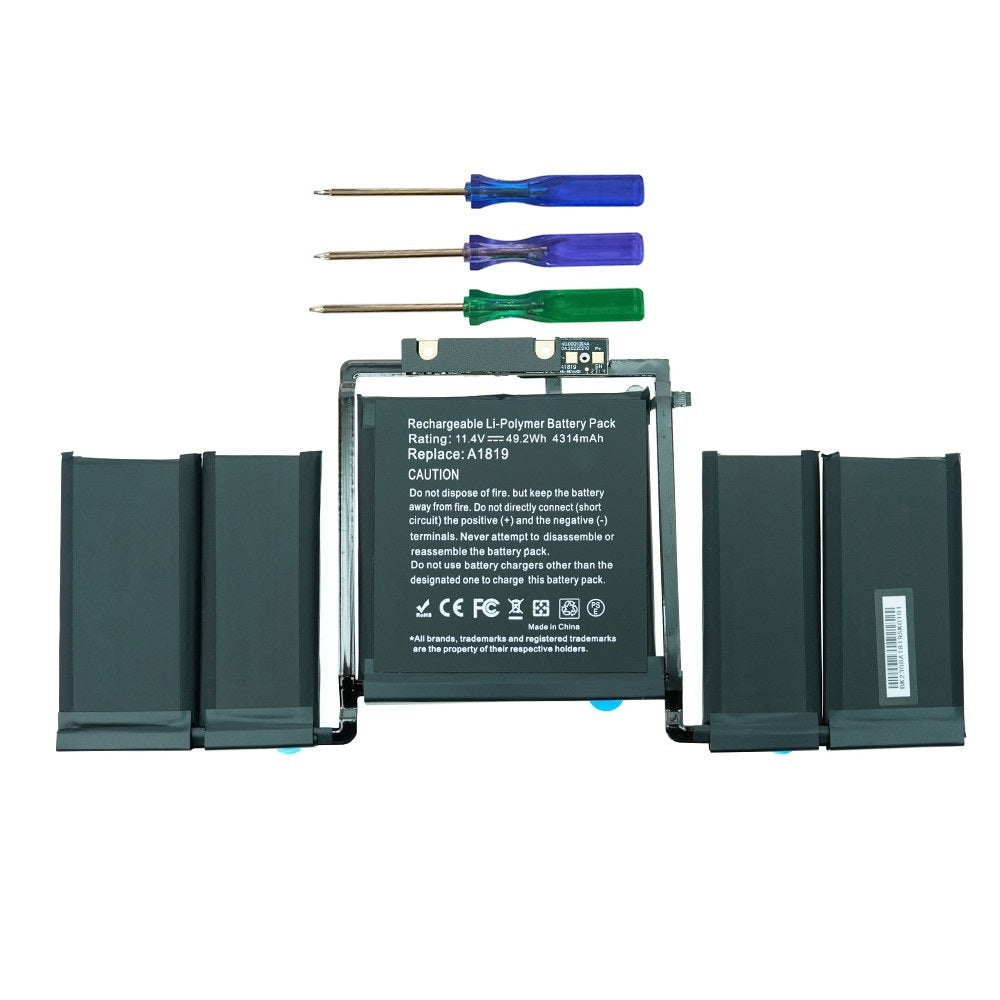 MacBook Pro 13" A1706 (Late 2016-Mid 2017) Replacement Battery 4314mAh (Original Material)