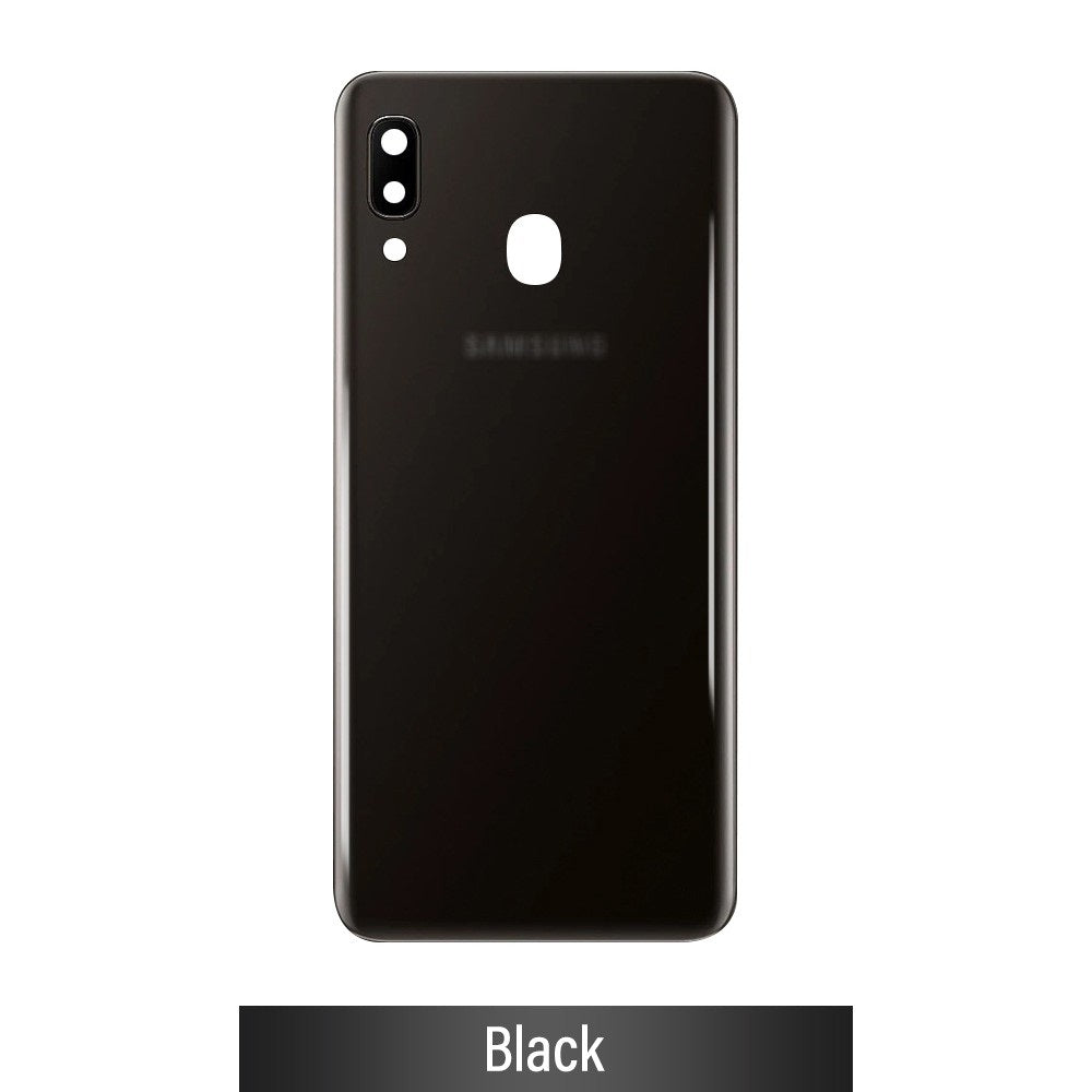 Rear Cover Glass For Samsung Galaxy A20 A205-Black