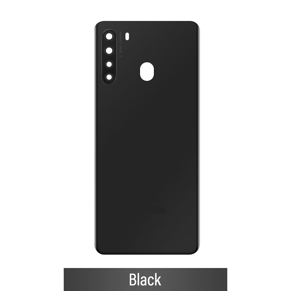 Rear Cover Glass For Samsung Galaxy A21 A215F-Black