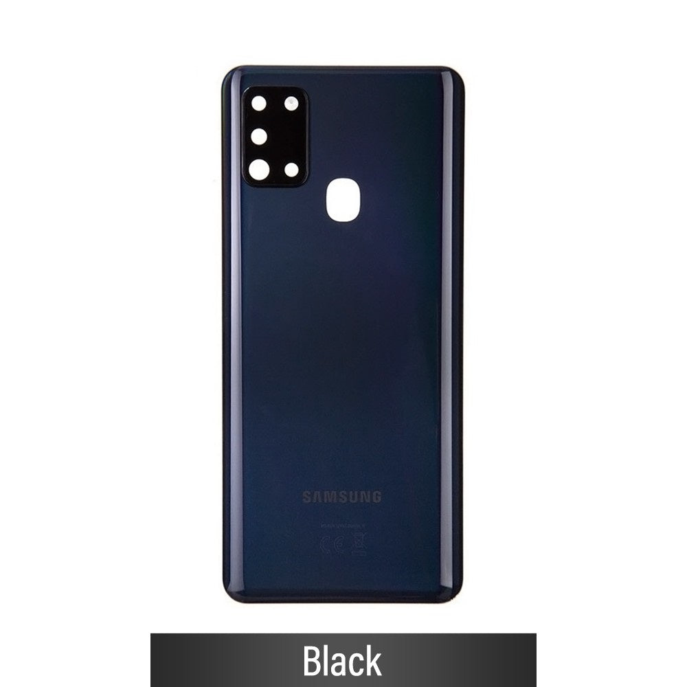 Rear Cover Glass For Samsung Galaxy A21s A217F-Black
