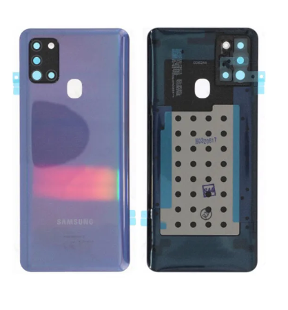 Rear Cover Glass For Samsung Galaxy A21S A217F- Blue