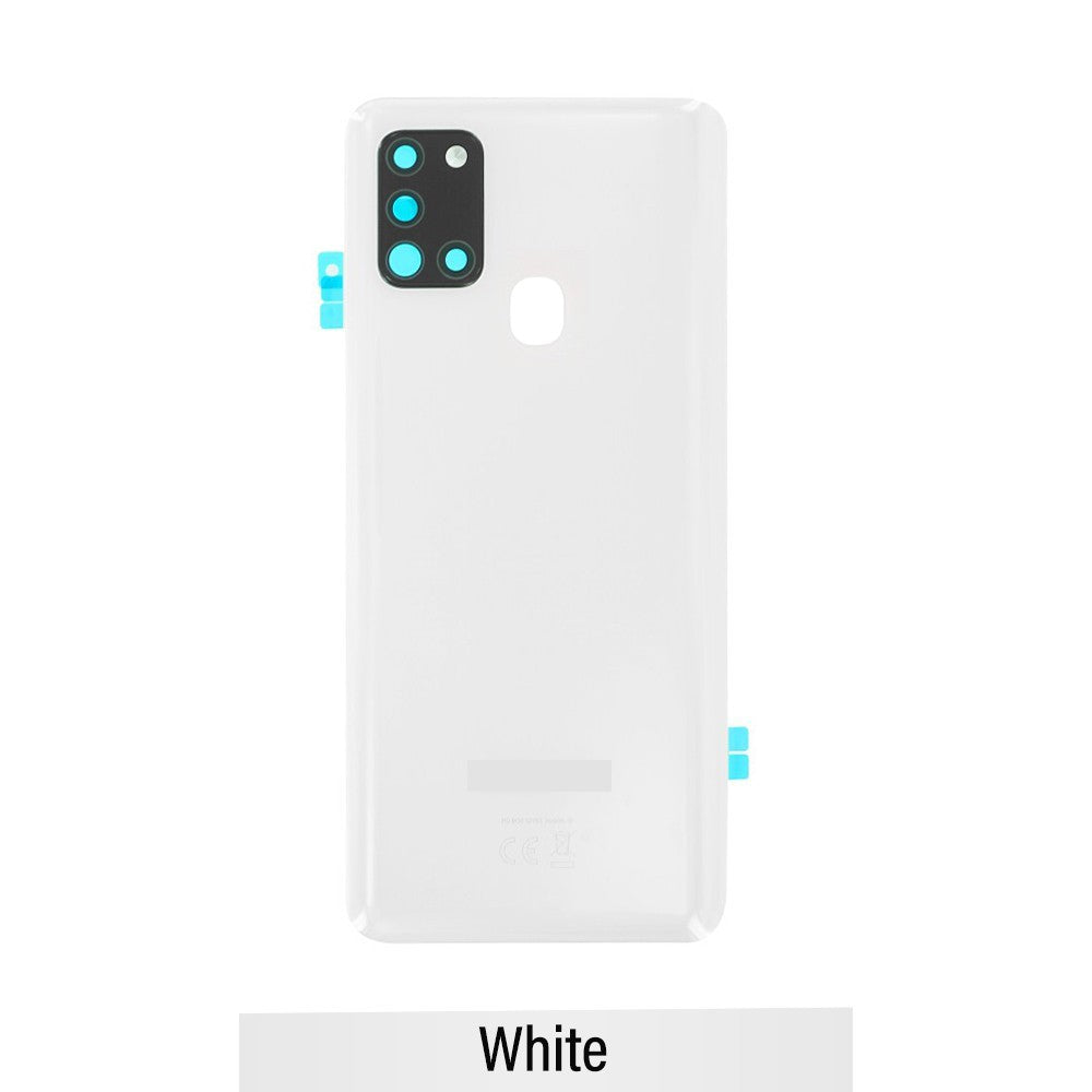 Rear Cover Glass For Samsung Galaxy A21S A217F-White