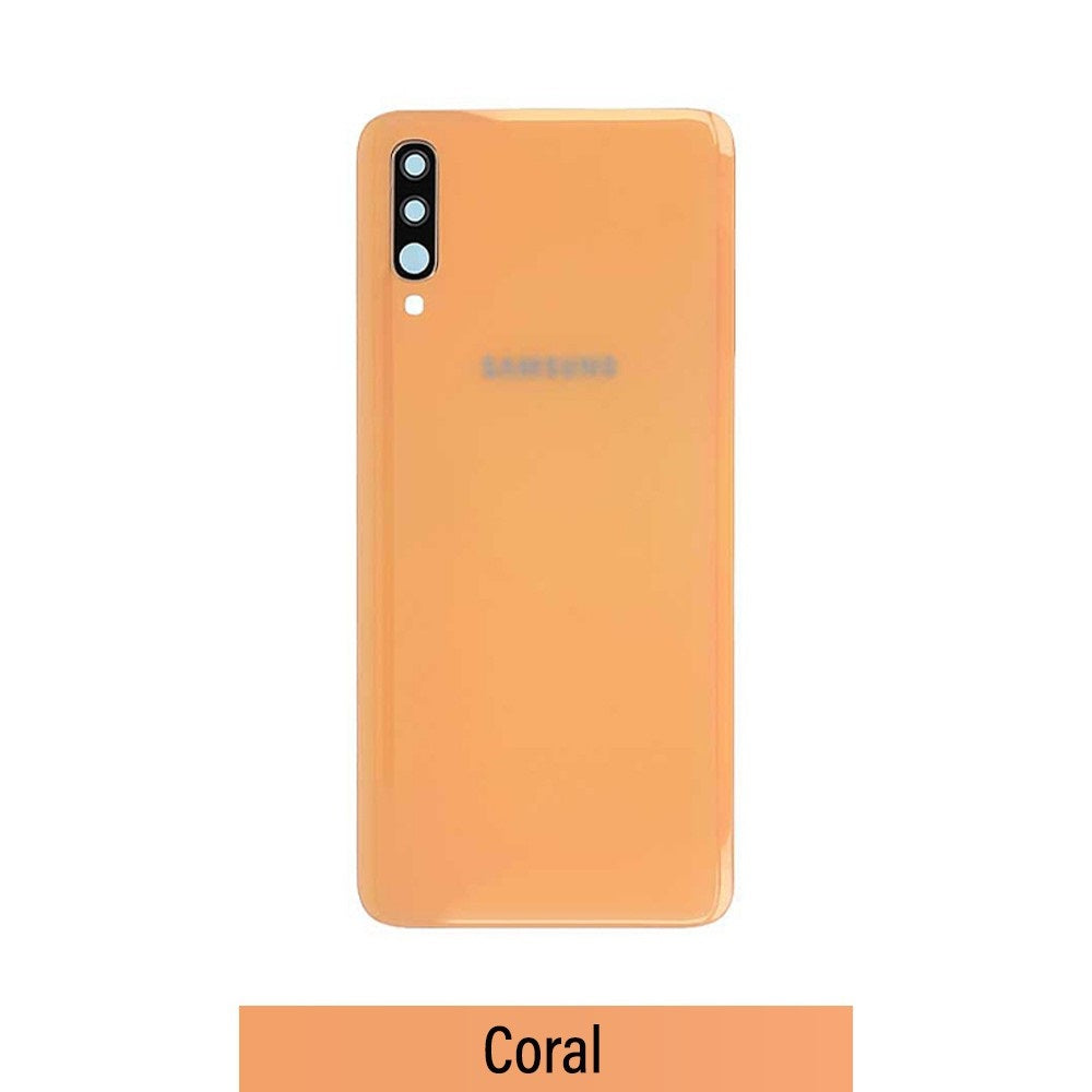 Rear Cover Glass For Samsung Galaxy A70 A705-Coral