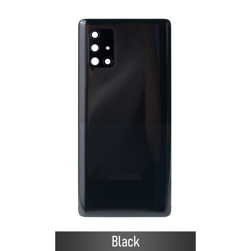 Rear Cover Glass For Samsung Galaxy A71 A716F-Black