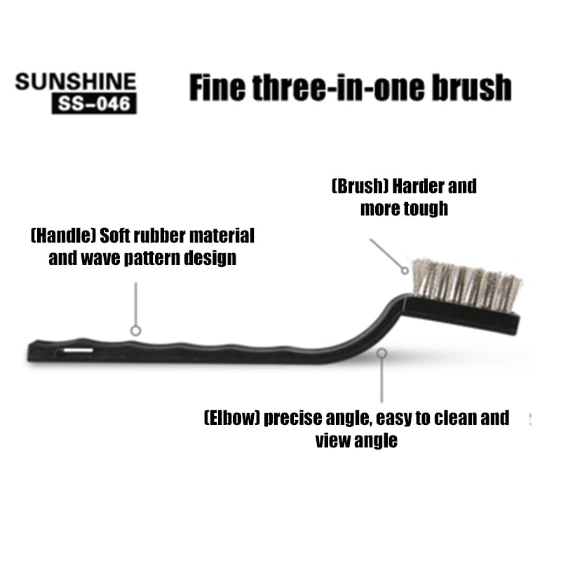 SUNSHINE SS-046 3 In1 IC Phone Repair Cleaning Brush`