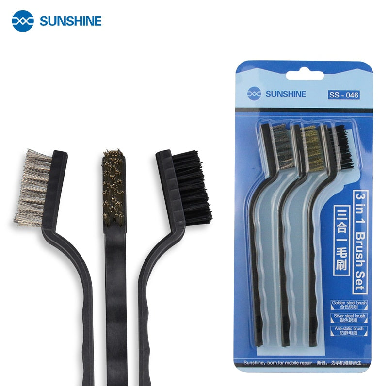 SUNSHINE SS-046 3 In1 IC Phone Repair Cleaning Brush`