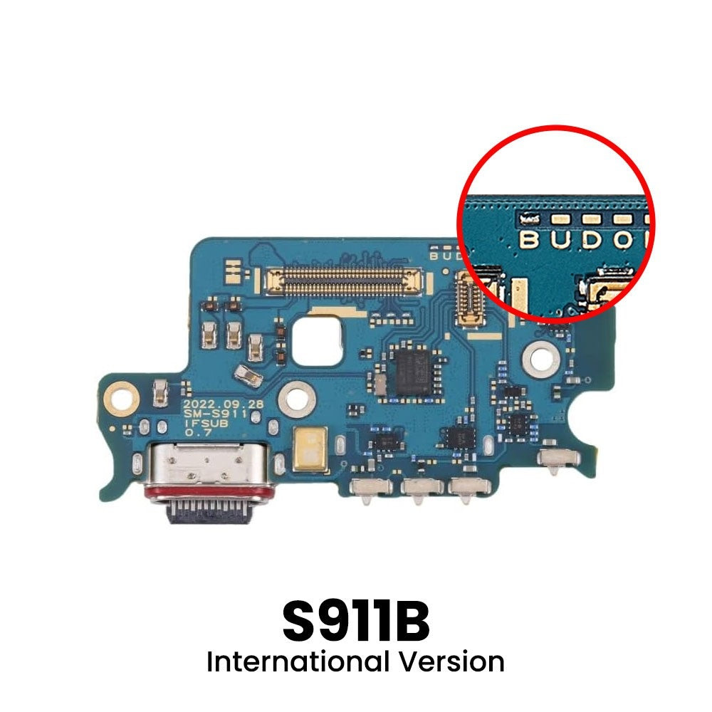 Charging Port Board for Samsung Galaxy S23 S911B (International Version)