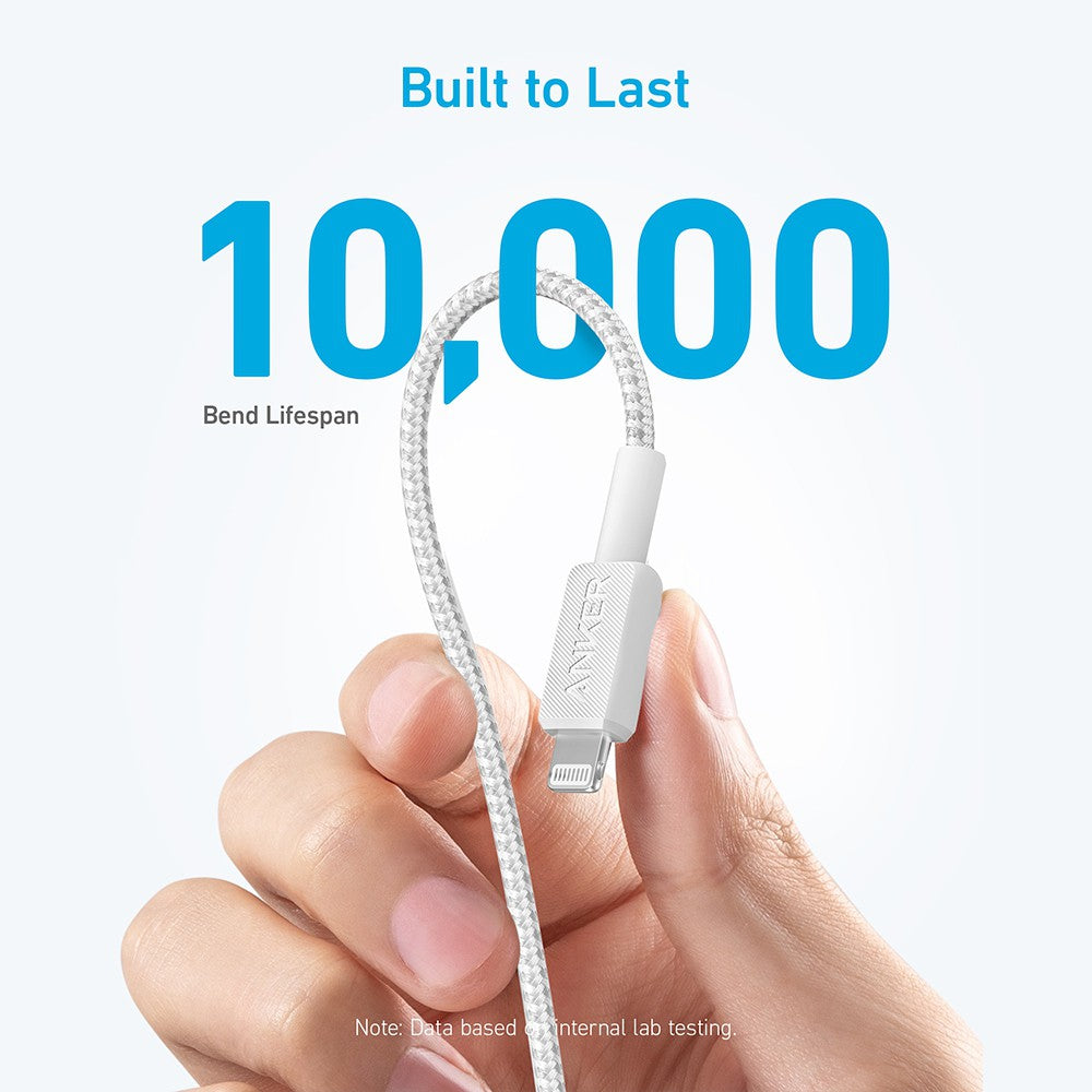Anker 322 USB-A to USB-C Braided Cable 3ft - Black/White