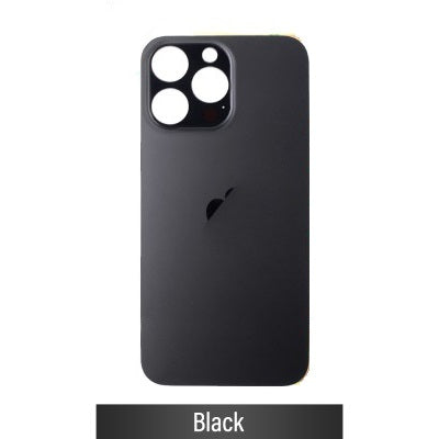 Rear Glass Replacement for iPhone 14 Pro Max (Camera Frame Aseembly by Factory)-Black