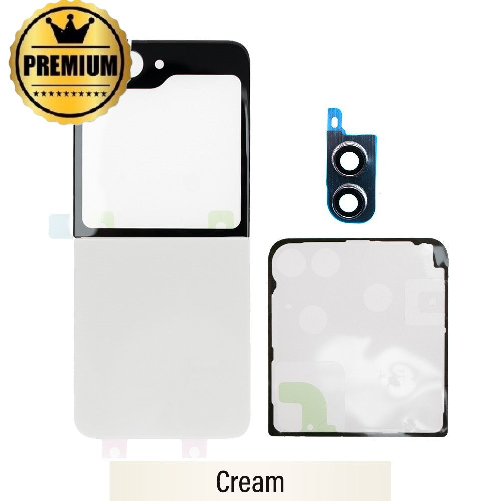 Rear Cover Glass For Samsung Galaxy Z Flip5 5G F731B-Cream