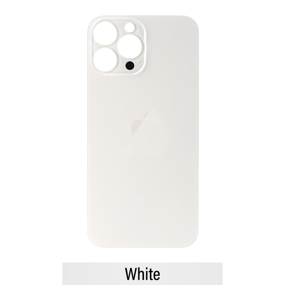 Rear Glass Replacement for iPhone 13 Pro Max (Camera Frame Aseembly by Factory)- White