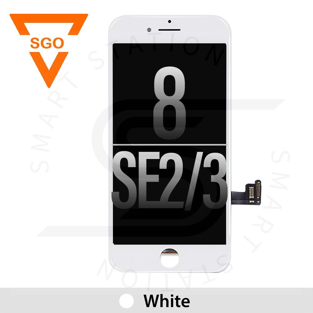 iPhone 8G LCD/ SE 2020/ SE 2022 - White (Back Plate Installed)