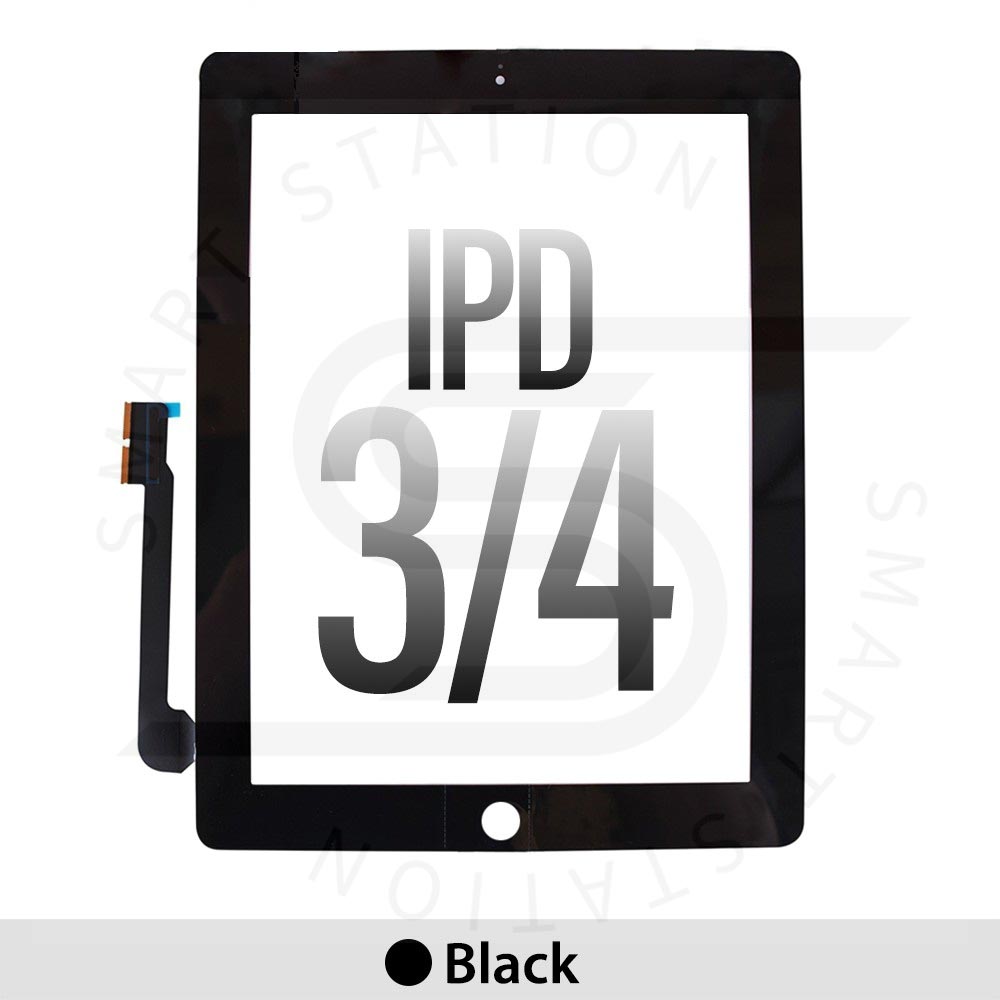 Touch Screen Digitizer with IC Connector for iPad 3 / 4 Black