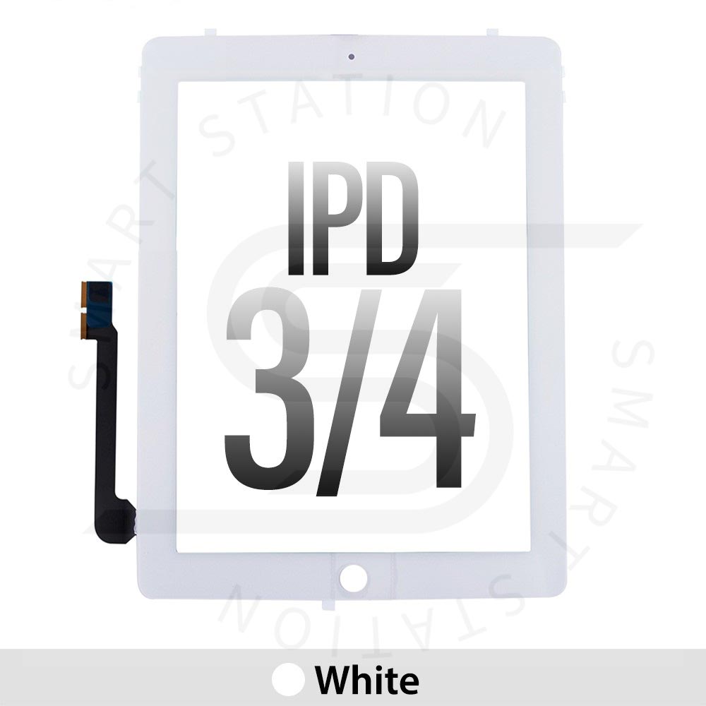 Touch Screen Digitizer with IC Connector for iPad 3 / 4 White