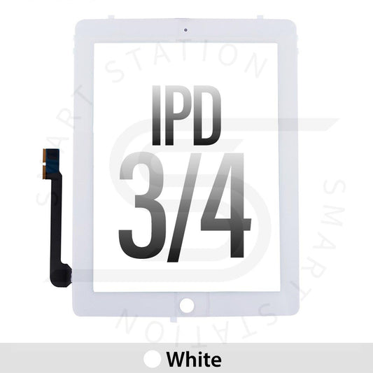 Touch Screen Digitizer with IC Connector for iPad 3 / 4 White