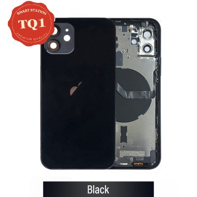 Rear Housing with Small Parts for iPhone 12-Black