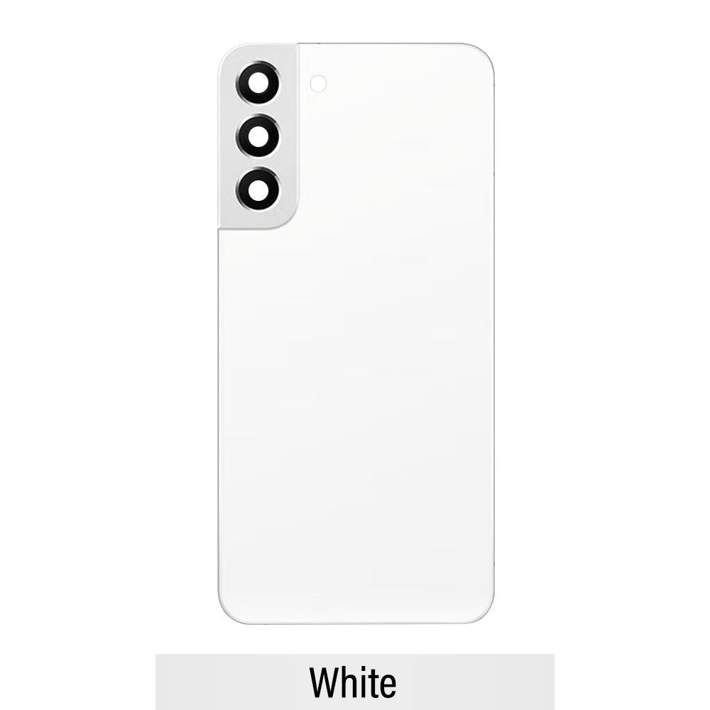 Back Glass White for Samsung S22 Plus
