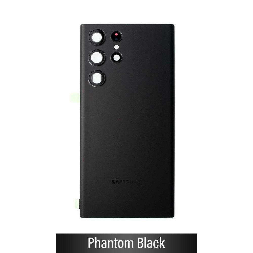 Back Glass Black for Samsung S22 Ultra
