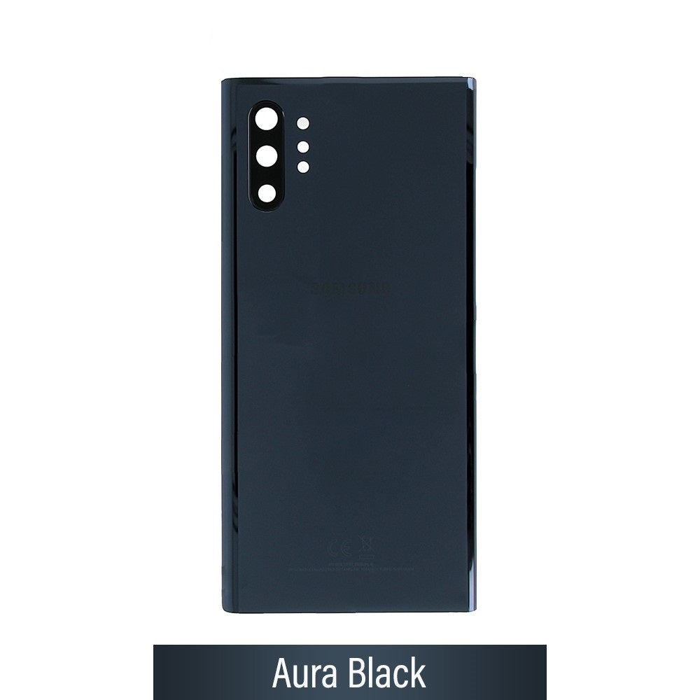 Back Glass Black for Samsung Note 10 Plus